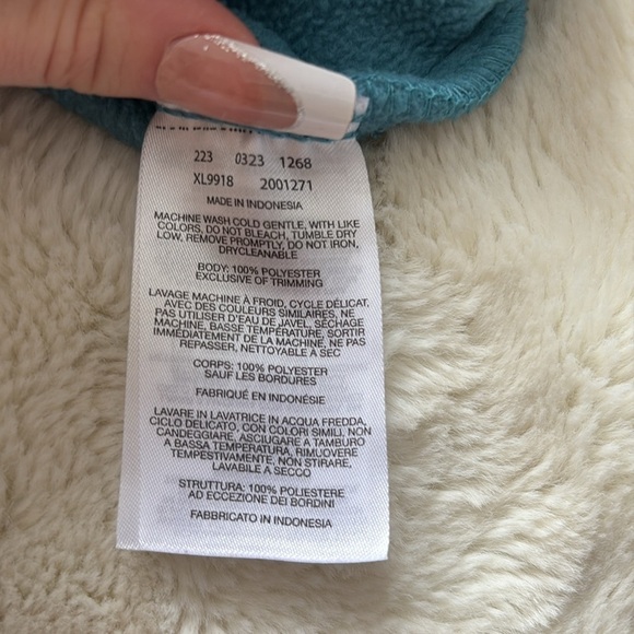 Columbia Full Zip Fleece Women’s Small Teal Blue Outdoor Hiking Cozy Layer - Picture 5 of 7